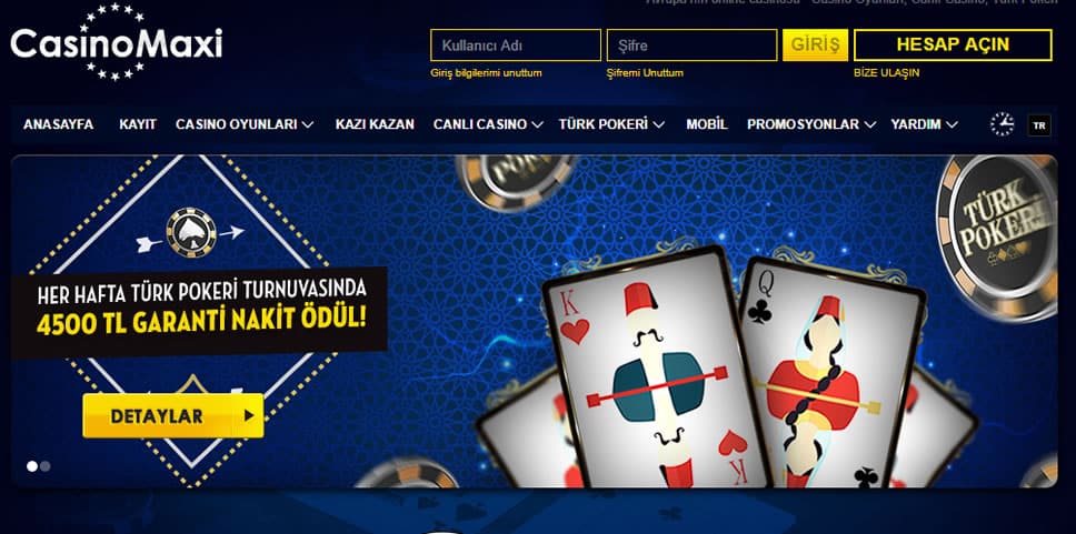 CasinoMaxi Türk Pokeri Ana Sayfa