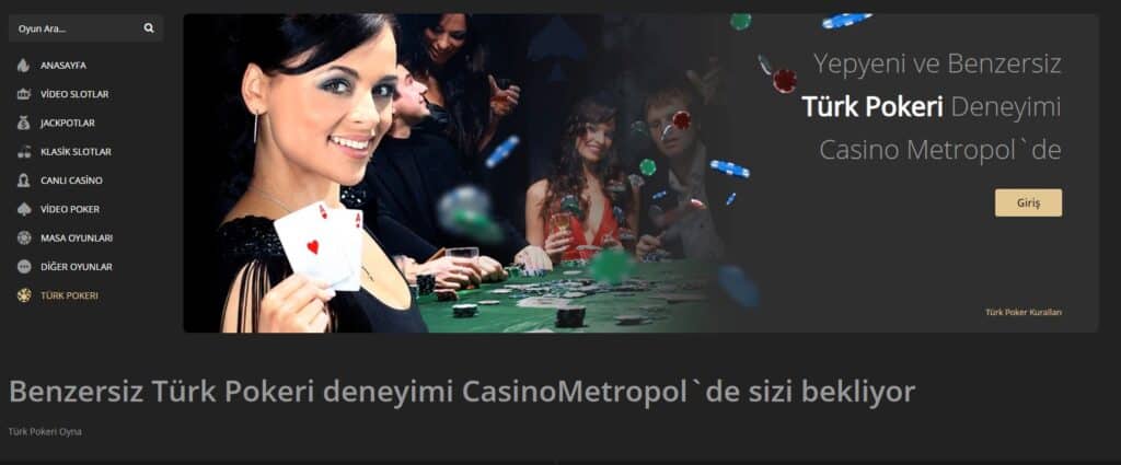 Casino Metropol Poker Sitesi Hakkinda Bilgiler