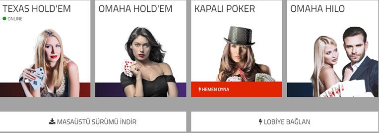 KlasPoker (PokerKlas) Poker Lobisi ve Oyun Çeşitleri