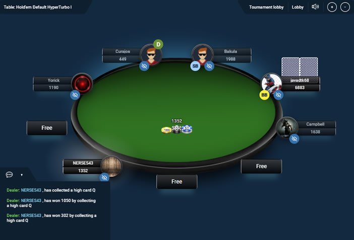 Birxbet Texas Holdem Poker Masası Görüntüsü
