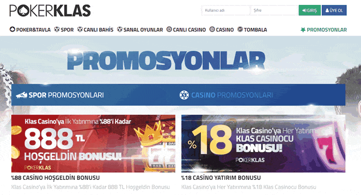 Pokerklas Hoşgeldin Bonus Kampanyaları